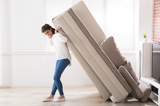 How to move heavy furniture Photo
