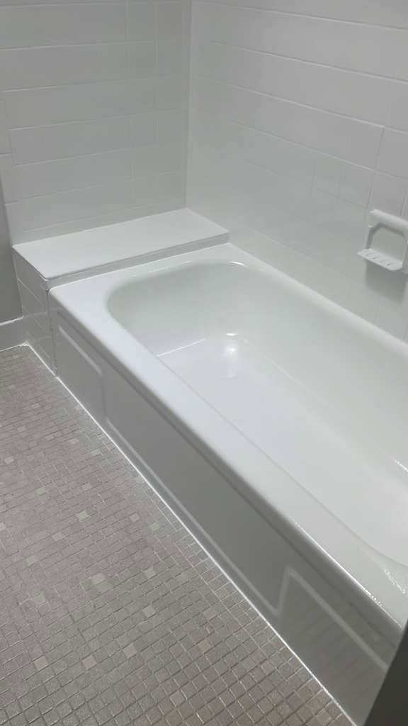Bathtub cleaning after bathroom renovation in Long Island NY