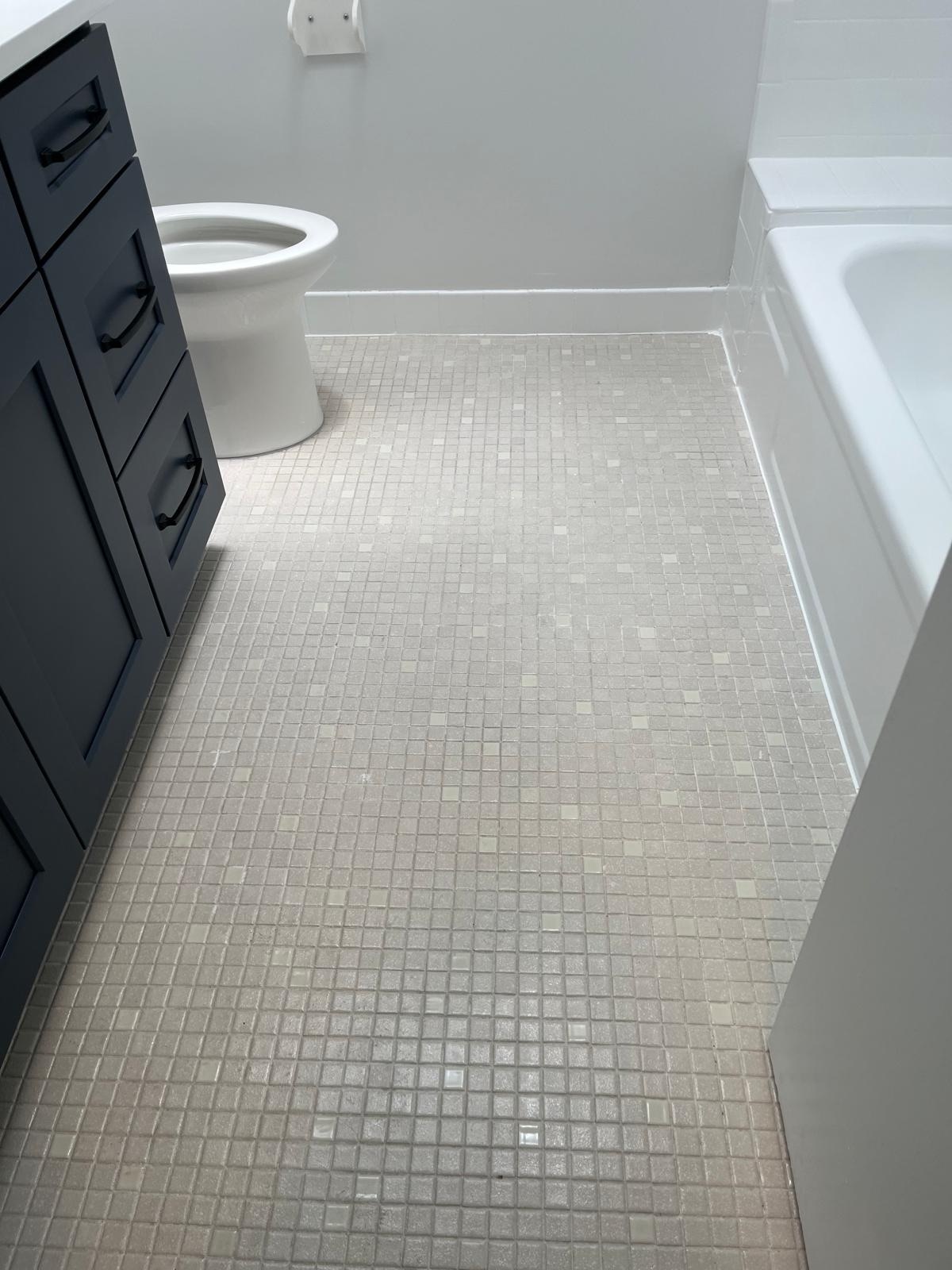 Post-renovation tile floor cleaning on Long Island
