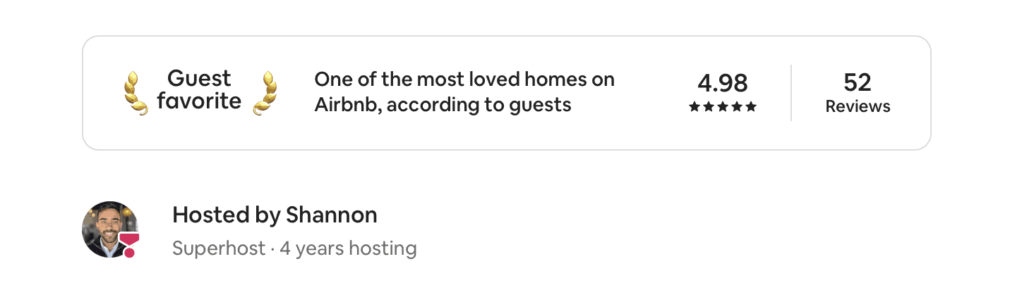 Airbnb Guest Favorite Badge